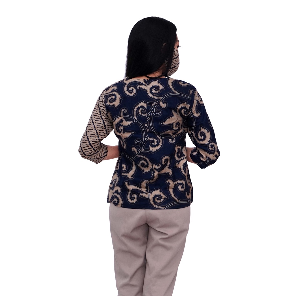  atasan batik wanita blouse modern couple pria size lengkap-4