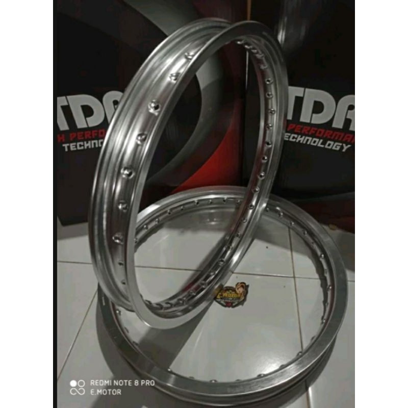 velg TDR w shape silver 185 dan 215 Ring 17