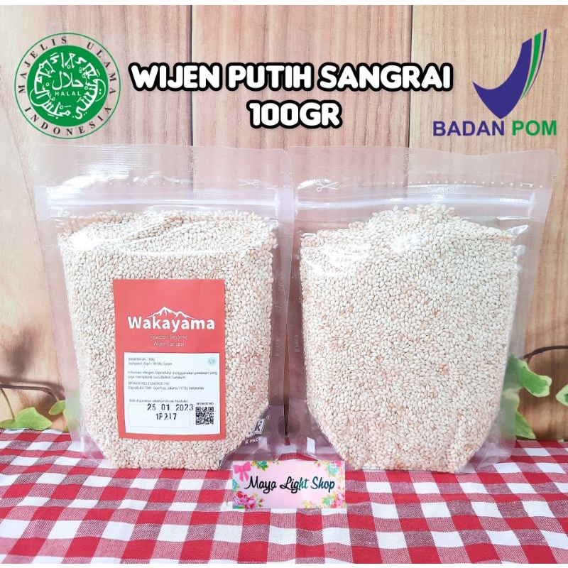 Wijen sangrai roasted sesame seed taburan wijen putih hitam oven