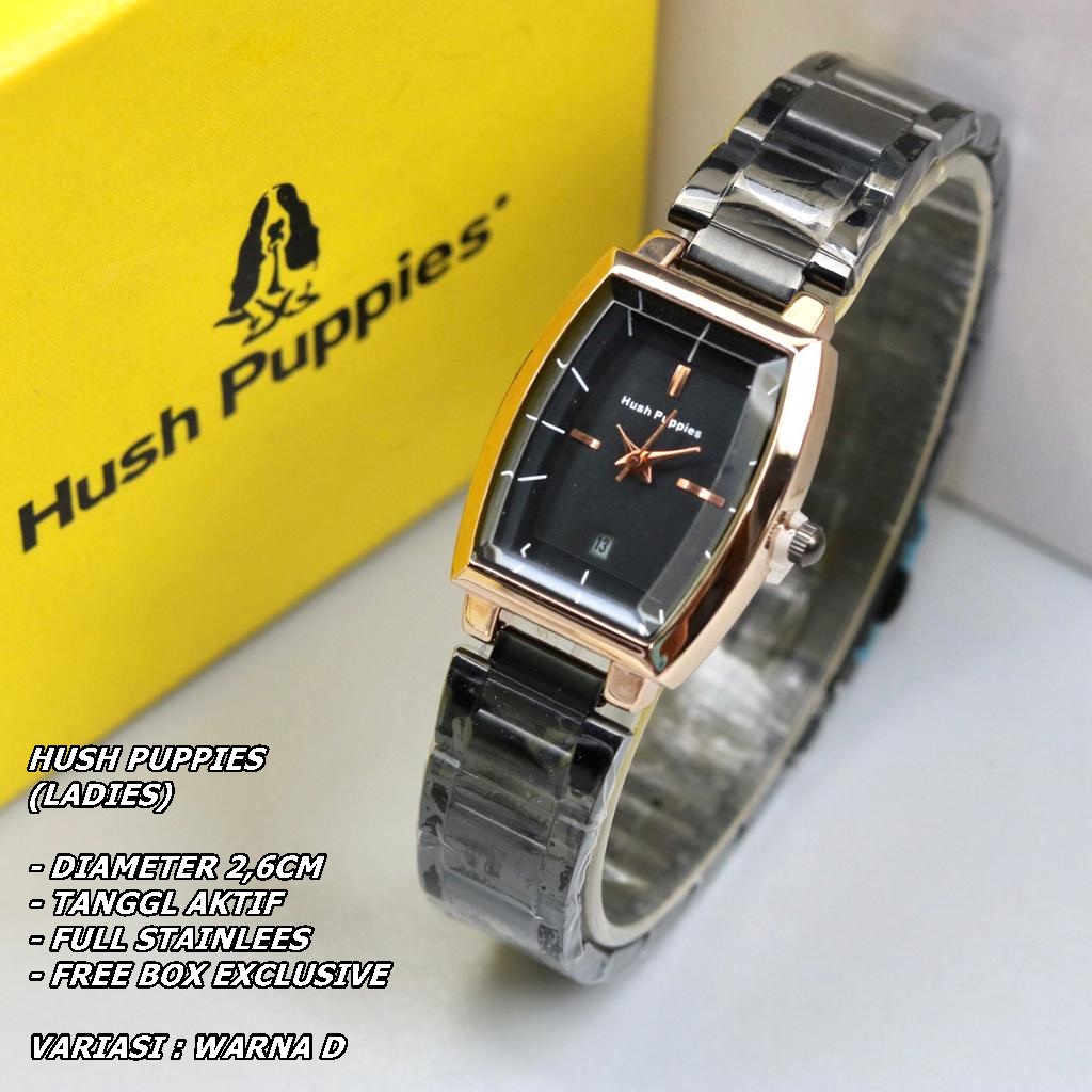 JAM TANGAN WANITA HUSH PUPPIES RANTAI BODY OVAL TANGGAL AKTIF