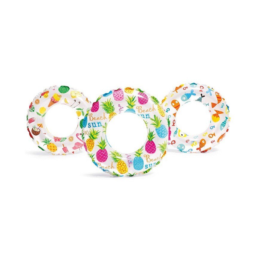 Intex 59230 Ban Renang Lively Print Swim Rings 51cm Pelampung Anak