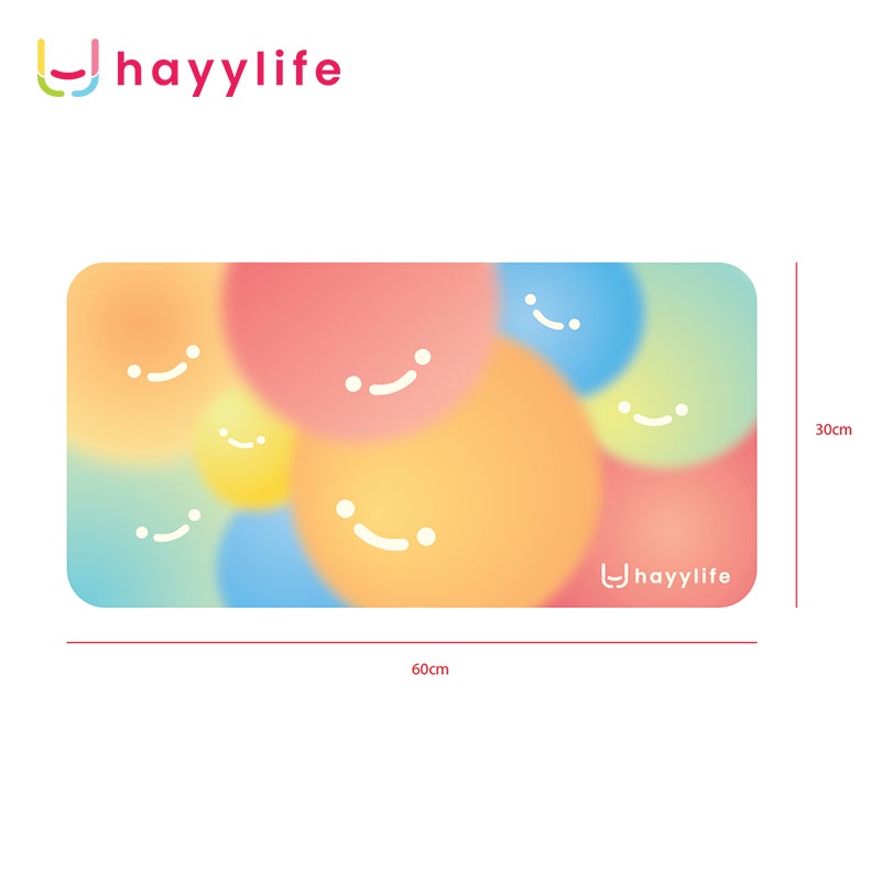HAYYLIFE Mouse Pad Alas Komputer Waterproof Leather  alas mouse alas meja besar alas menulis alas meja komputer tahan air bahan kulit HL-AIA584-Rainbow