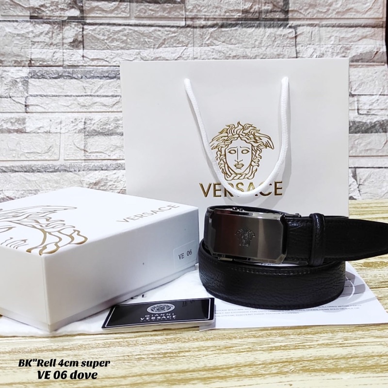 sabuk pria Versace full kulit asli import gesper kulit pria Versace