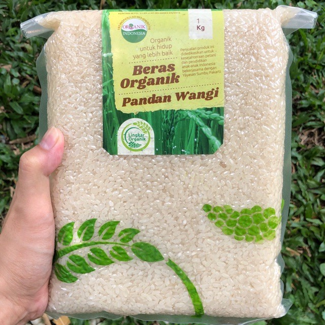 

Beras Pandan Wangi Organik 1kg Lingkar Organik Vacuum