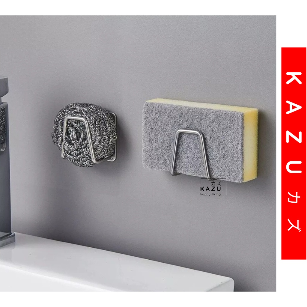 KAZU KHL213 Tempat Spons Cuci Piring STAINLESS STEEL Gantung Tempel Spon Sponge Drain Storage