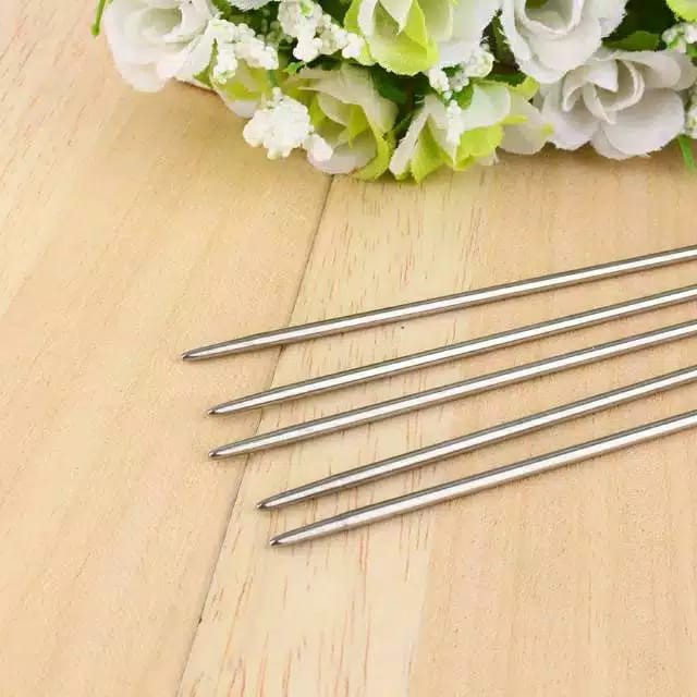 Breien Double Point Knitting Needle Alumunium / Jarum Rajut Alumunium 11 size 25cm - 35cm - SET