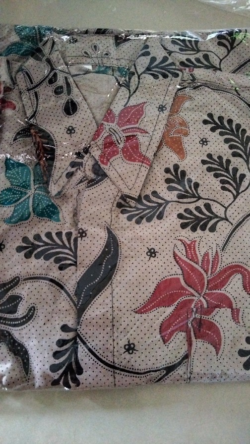 New Bisa Cod Batik Hrb026 Kenongo Hem Pendek Padi Pekalongan M L Xl Batik Pria Murah Modern Grosir