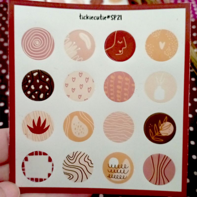 

Sticker Tickie cutie #SP21 circle aesthetic pattern