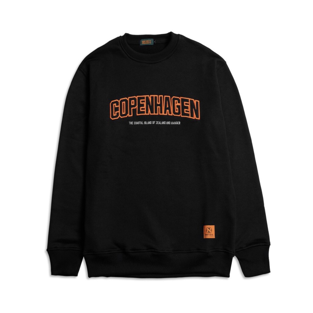 SWEATER Sweatshirt Noforty Sweater Crewneck Copenhagen Black