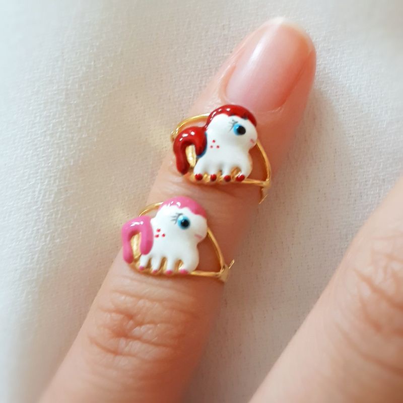 Cincin Bayi Kuda Poni Emas Muda 1/2 gr