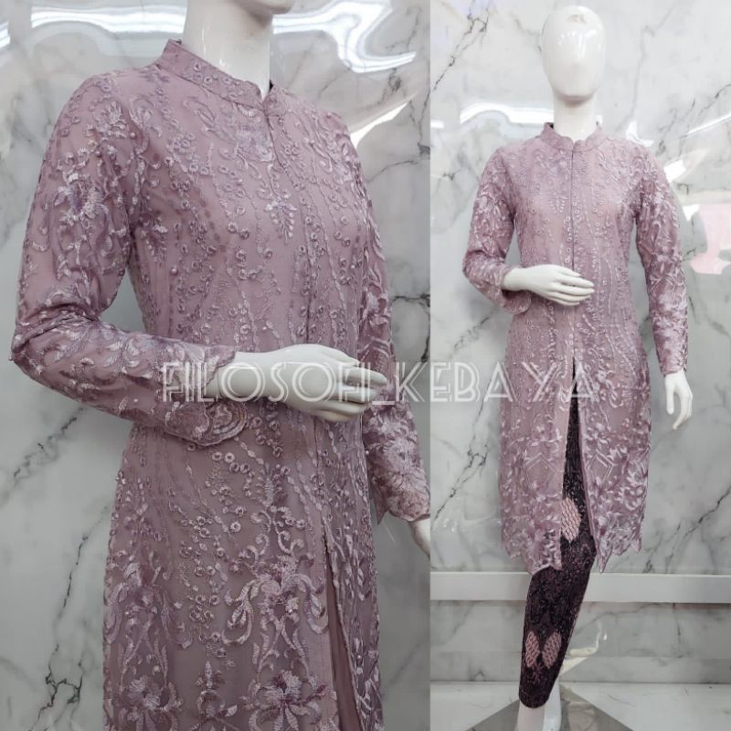 AZURAH SCRAF // SET KEBAYA KURUNG TILLE MELAYU // KEBAYA PESTA BUSUI FRIENDLY TERBARU // TUNIK KEBAYA MODERN // BISA ATASAN AJA KEBAYA KURUNG MALAYSIA