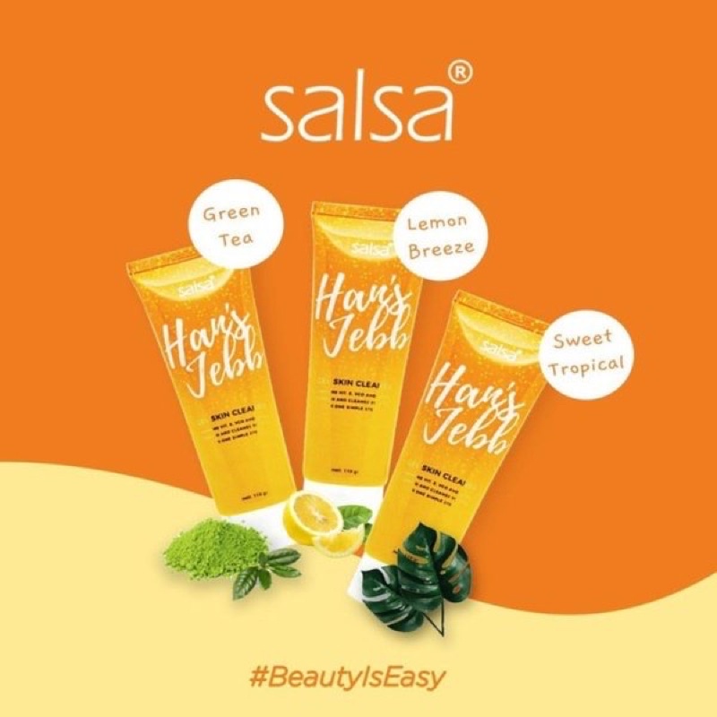 BISA COD - Salsa Hans Jebb / Spa Penghilang Daki / Gel Skin Cleanser / Lulur Tanpa Bilas 110gr