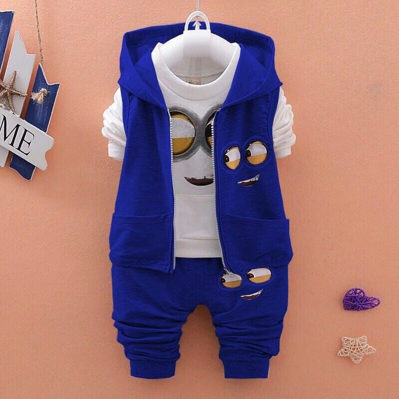 Setelan Anak / Set Anak Usia 3-5 Tahun Jaket + Inner + celana / Set Karakter 3in1 / Setelan Mini