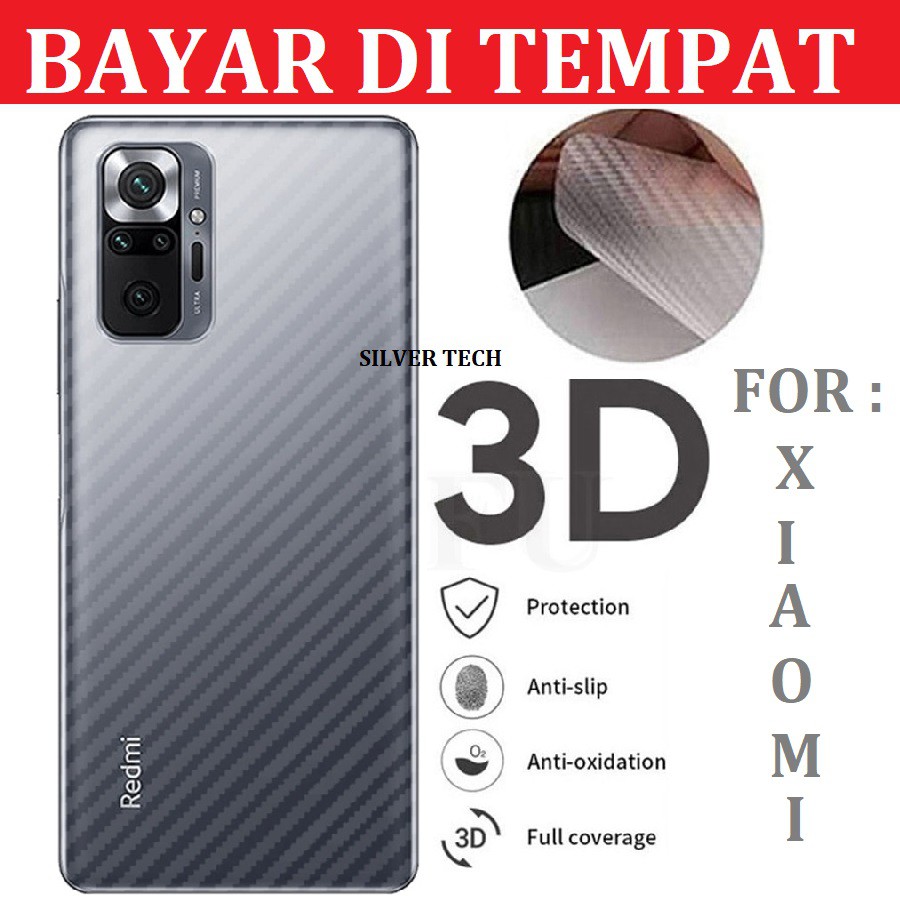 Skin Karbon Garskin Xiaomi Redmi note 10 Redmi 9C NOTE 6 NOTE 7 NOTE 8 NOTE 11 REDMI 10 MI 10T MI 11 LITE POCO X3 GT REDMI 9T ASUS ROG 5