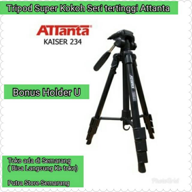 Tripod attanta Kaiser 234 Tripod Kamera Tripod Hp Bahan kokoh