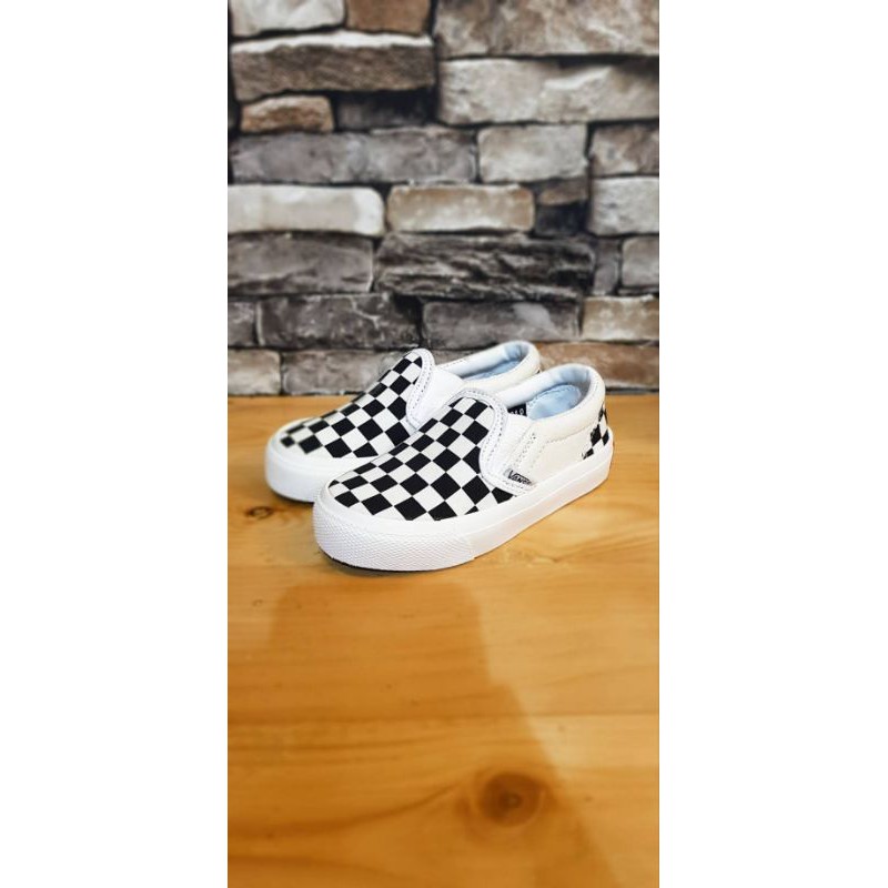 sepatu sneakers anak laki laki dan perempuan vans slipon checkerboard sepatu anak laki laki 1 tahun