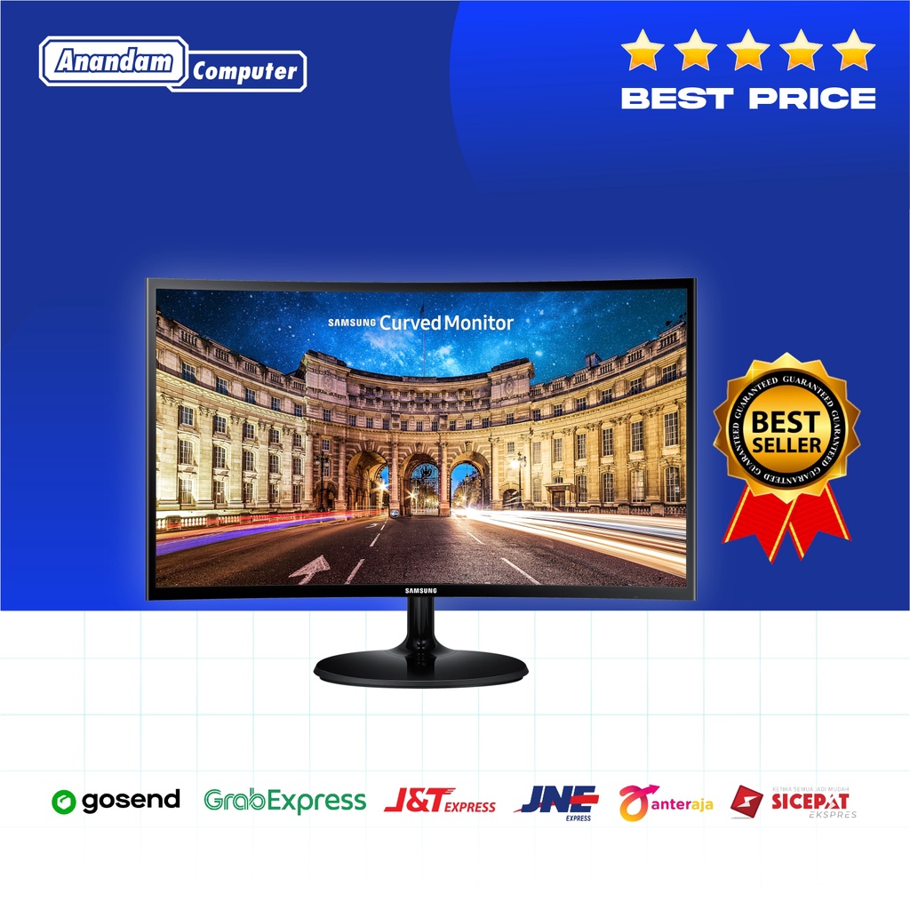 LED Monitor Samsung C24F390FHE - HDMI 24&quot; Curved , AMD Freesync