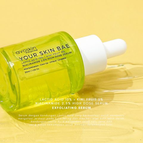 Avoskin Your Skin Bae Lactic Acid 10% + Kiwi Fruit 5% + Niacinamide 2,5% High Dose Serum