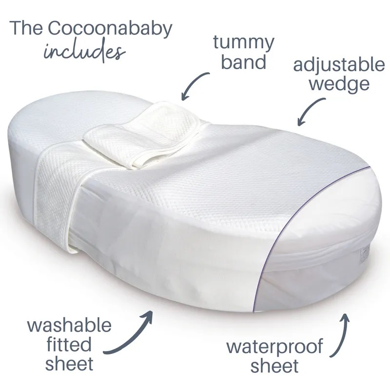 Cocoonababy Dream White + Muslin | Bantal Kasur Bayi | Kasur Portable Bayi