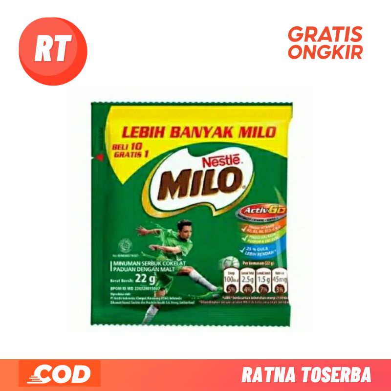 

Milo Active Go 22 Gr Sachet Milo Saset