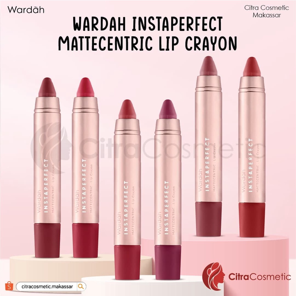 Wardah Instaperfect Mattecentric Lip Crayon Series