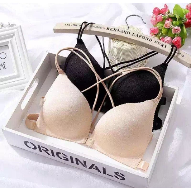 BRA WANITA-PUSH UP BRA TANPA KAWAT KAIT DEPAN-BH WANITA - BRA KANCING DEPAN-BRA KOREA MODEL ONE PICE
