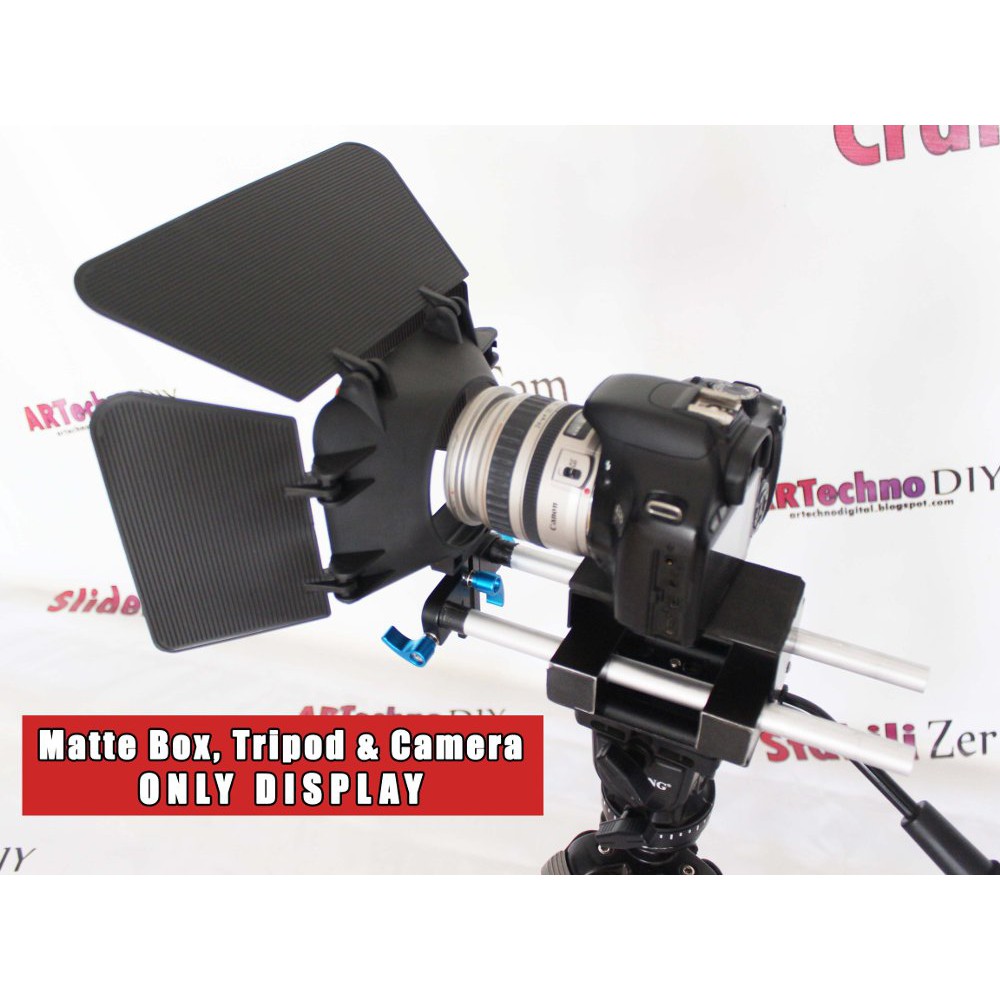 Rail Rod 15mm Dudukan Follow Focus Matte Box Teleprompter ARTechno DIY