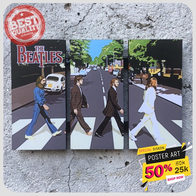 Hiasan dinding - Pajangan dinding - Poster The Beatles - Dekorasi dinding - Wall decor - 091962FHZ