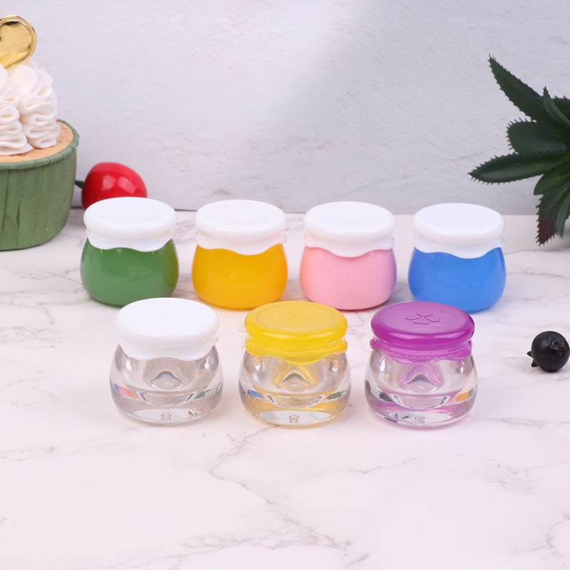1pc Botol Jar Wadah Krim Wajah Portabel Bahan Akrilik Transparan