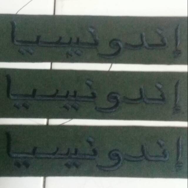 BORDIR nama Indonesia Unifil atribut seragam TNI al