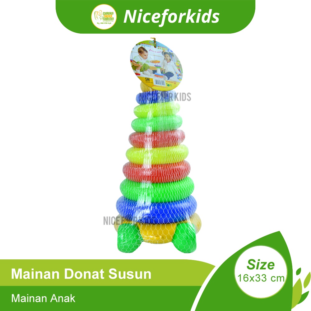 Mainan Donat Susun / Puzzle Donat / Tumpuk Ring Donat