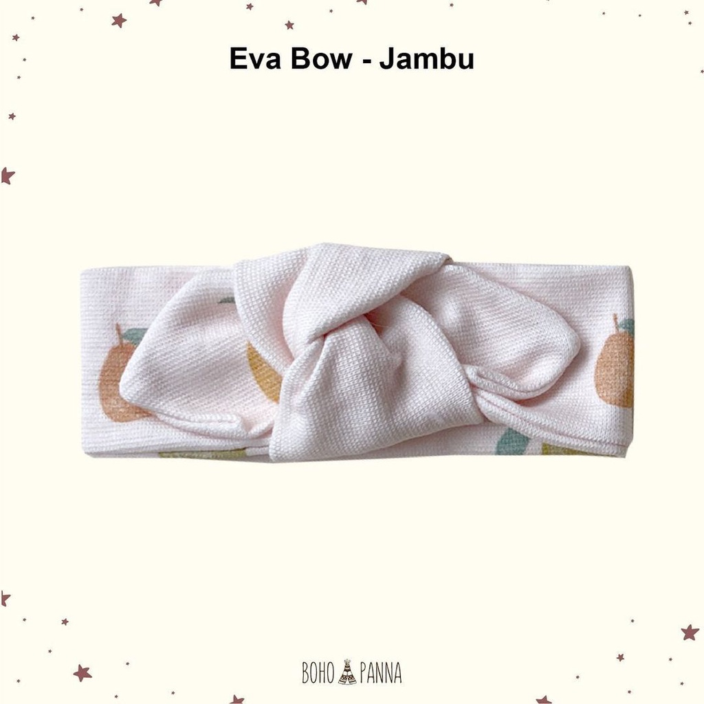 BOHOPANNA Eva Bow Print  Bandana Pita Bayi Motif