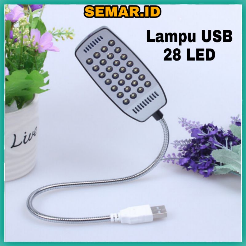 Lampu USB 28 LED dengan Modul ON / OFF - LZY-028