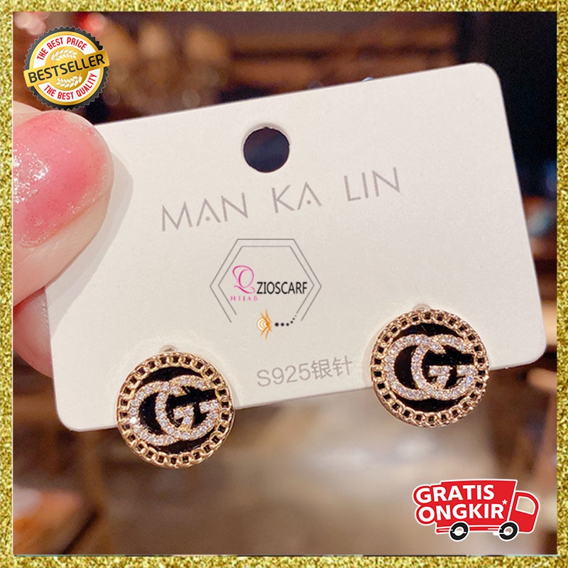 Anting Titanium Korea Perempuan Dewasa Bentuk Gucci Bulat Aksesoris anting Fashion korea ANT75