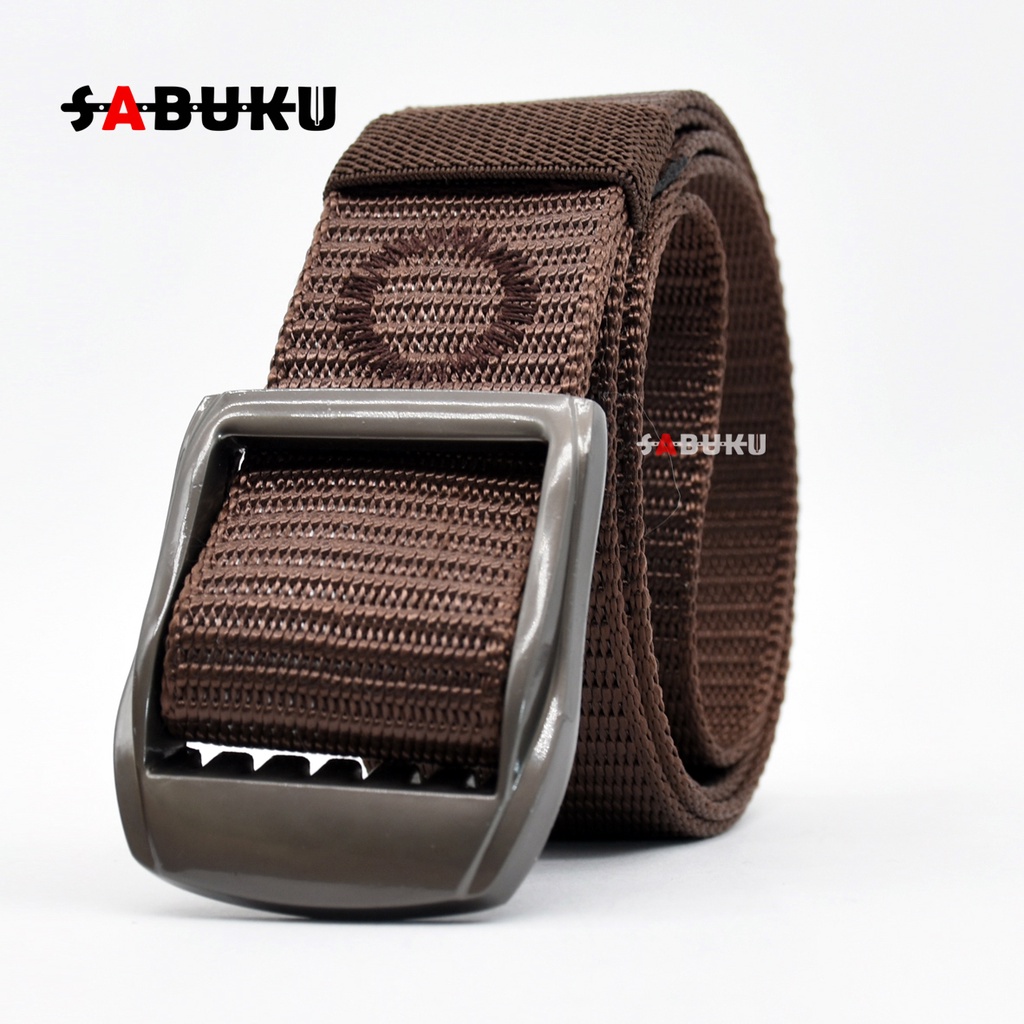 Ikat Pinggang Pria Nylon Canvas Sabuk Pria Gesper Nylon Men Belt - 031