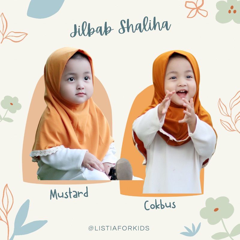 jilbab SALIHA | jilbab anak perempuan 1 2 3 4 5 Th