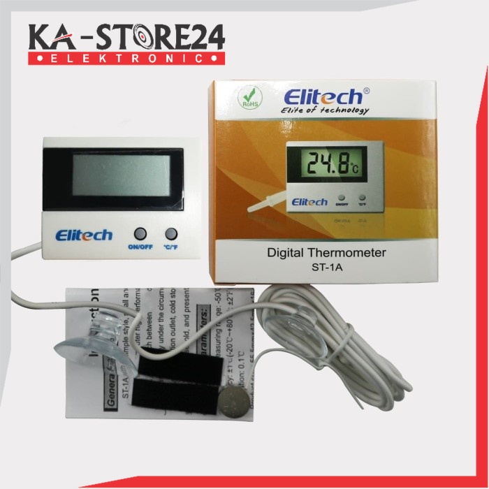 ST-1A DIGITAL THERMOMETER DIGITAL ELITECH PENGUKUR SUHU ST-1 ORIGINAL