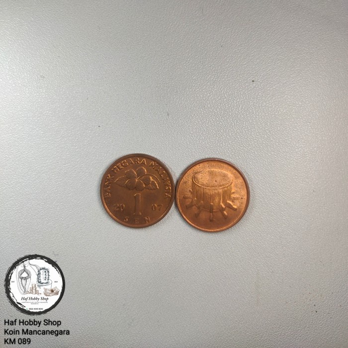 Koin Kuno 1 Sen Malaysia Tahun 2007