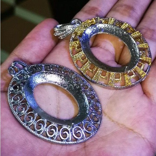 Ring Emban Alpaka Model Liontin Murmer HQ