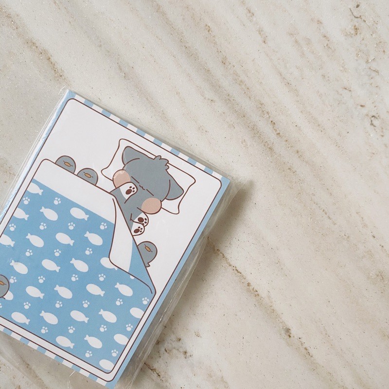 

Korean Stationery- Cute Sleeping Cat Notepad
