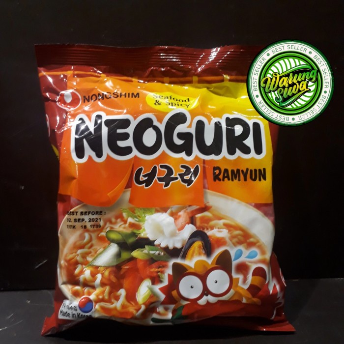 

nongshim neoguri udon noodle soup seafood & spicy 120 gram