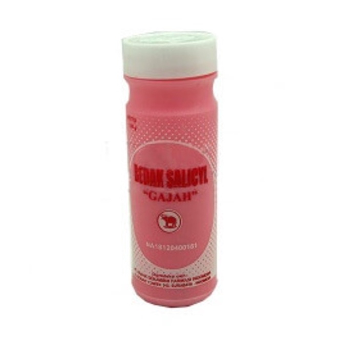 BEDAK SALICYL CAP GAJAH Menthol 100 GR Salisil Talk Pink Salycyl Salisyl