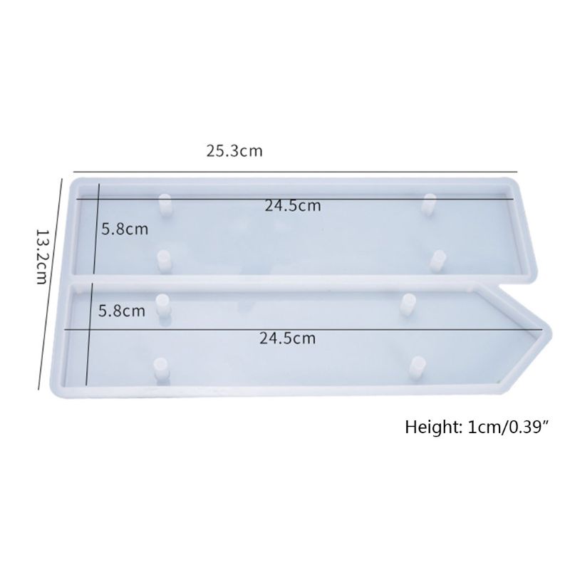 Siy Cetakan Resin Epoksi Kristal Desain Tanda Selamat Datang Bahan Silikon Diy