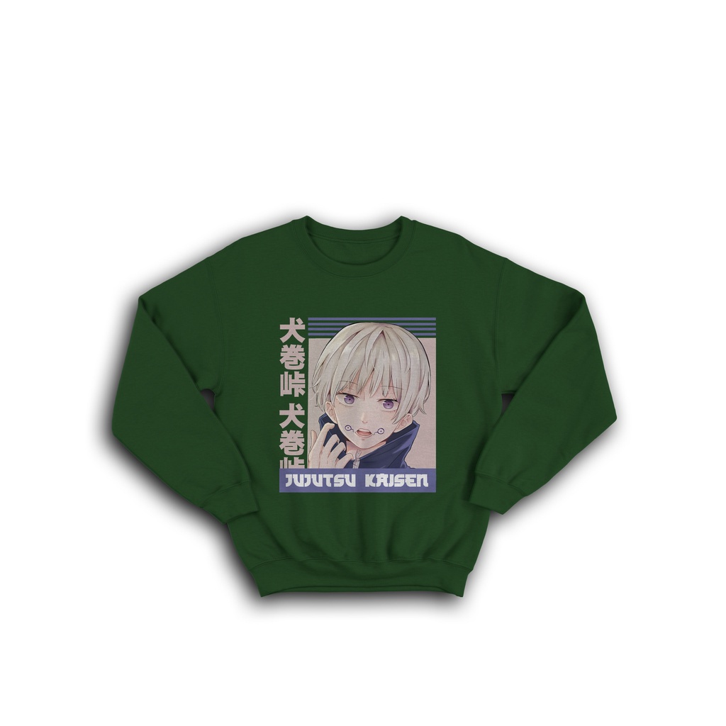 SWEATER JAKET CREWNECK TERBARU SERIES INUMAKI TOGE JUJUTSU KAISEN MANGA ANIME