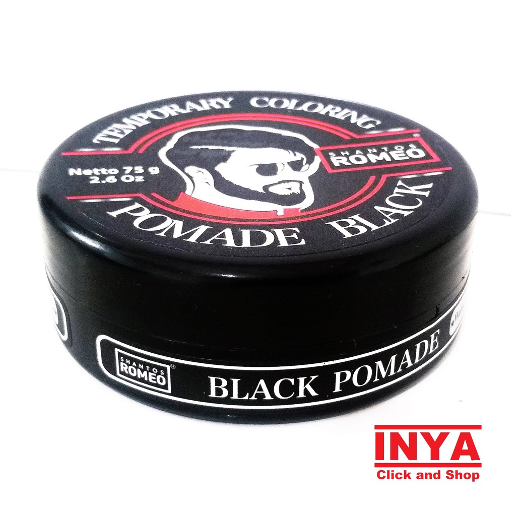 Pomade ROMEO SHANTOS BLACK TEMPORARY COLORING 75gr