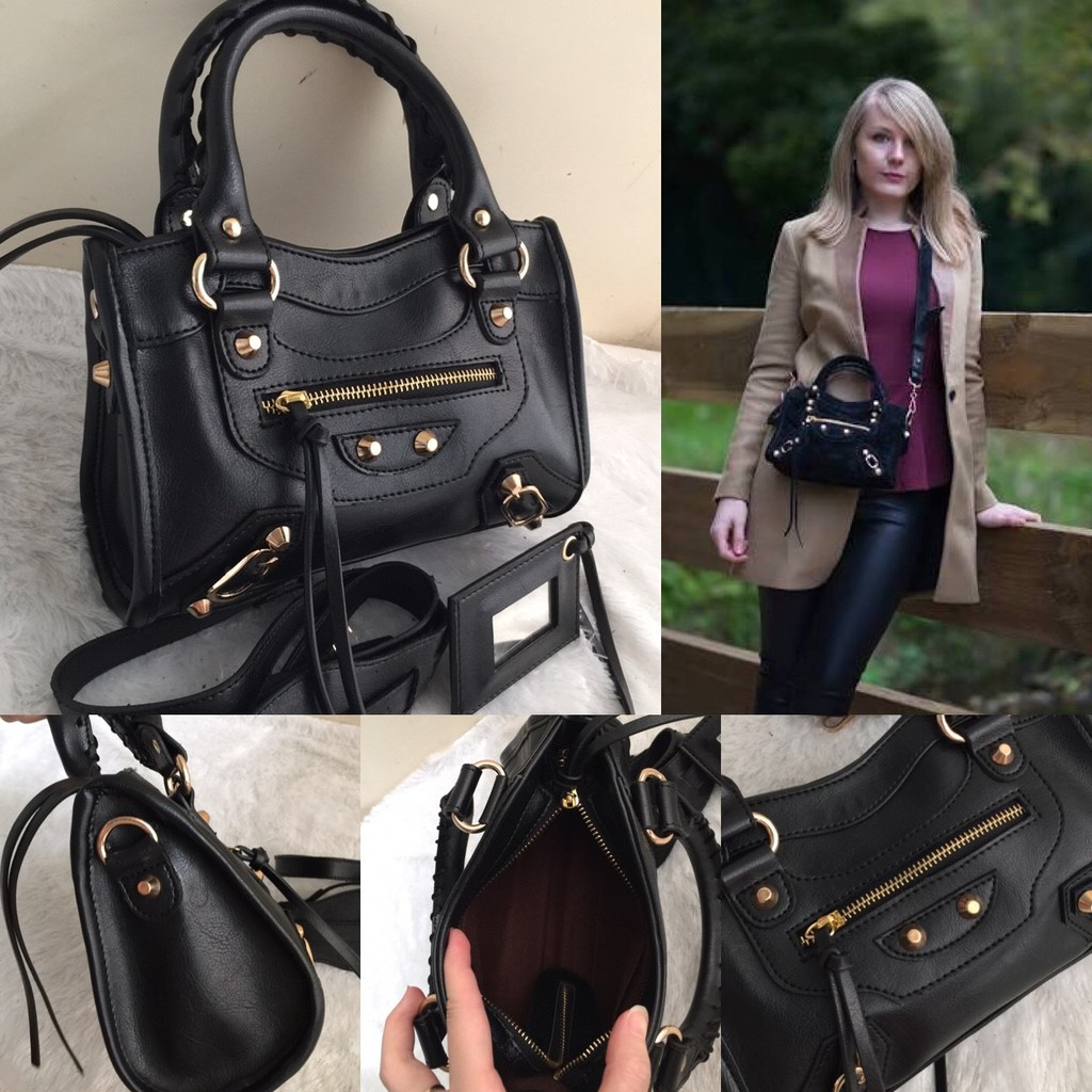 Tas Wanita Balenciaga City Mini Premium Branded Quality Free Tali Panjang + Gantungan Kaca HandBag
