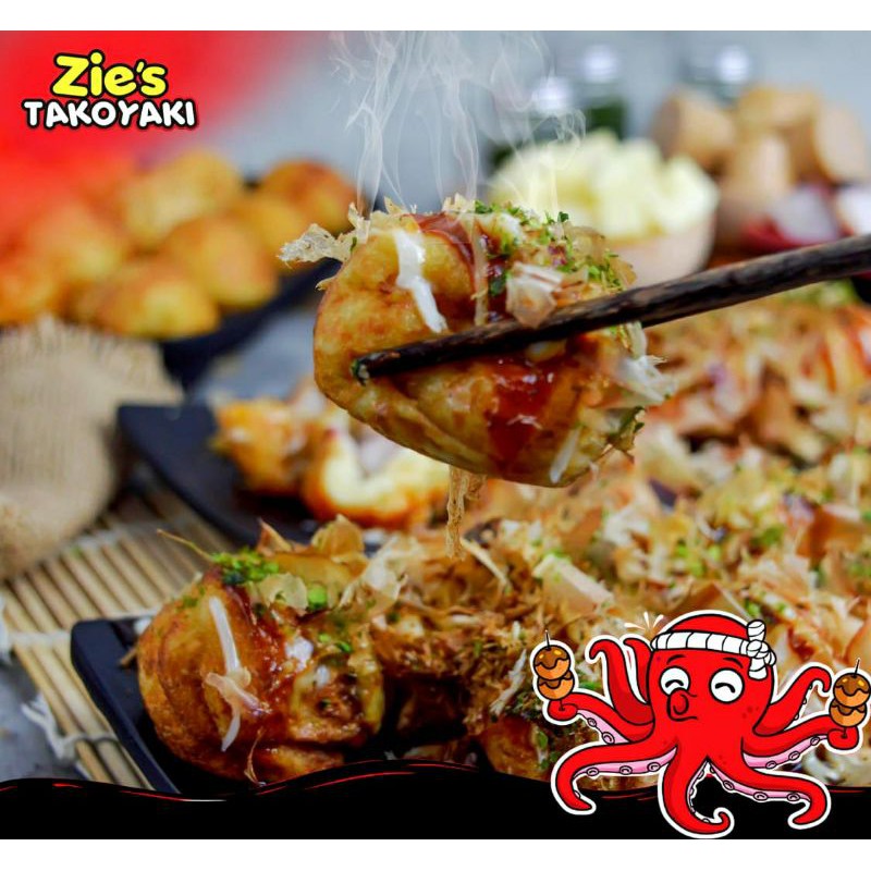 

Takoyaki isi Gurita Mozzarela Cheese Sosis Jajanan Kekinian Siap Santap Zies Takoyaki Cikarang