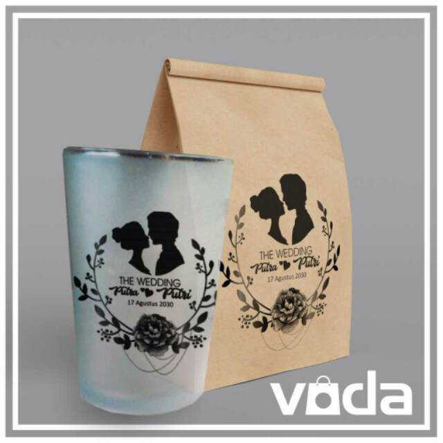 

Paper bag | Tempat Souvenir Gelas | 7x7x12 cm