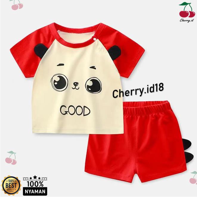 Cherry COD Setelan Baju Anak Motif 3D / Pakaian Anak / Baju Anak Laki Laki / Baju Anak Perempuan