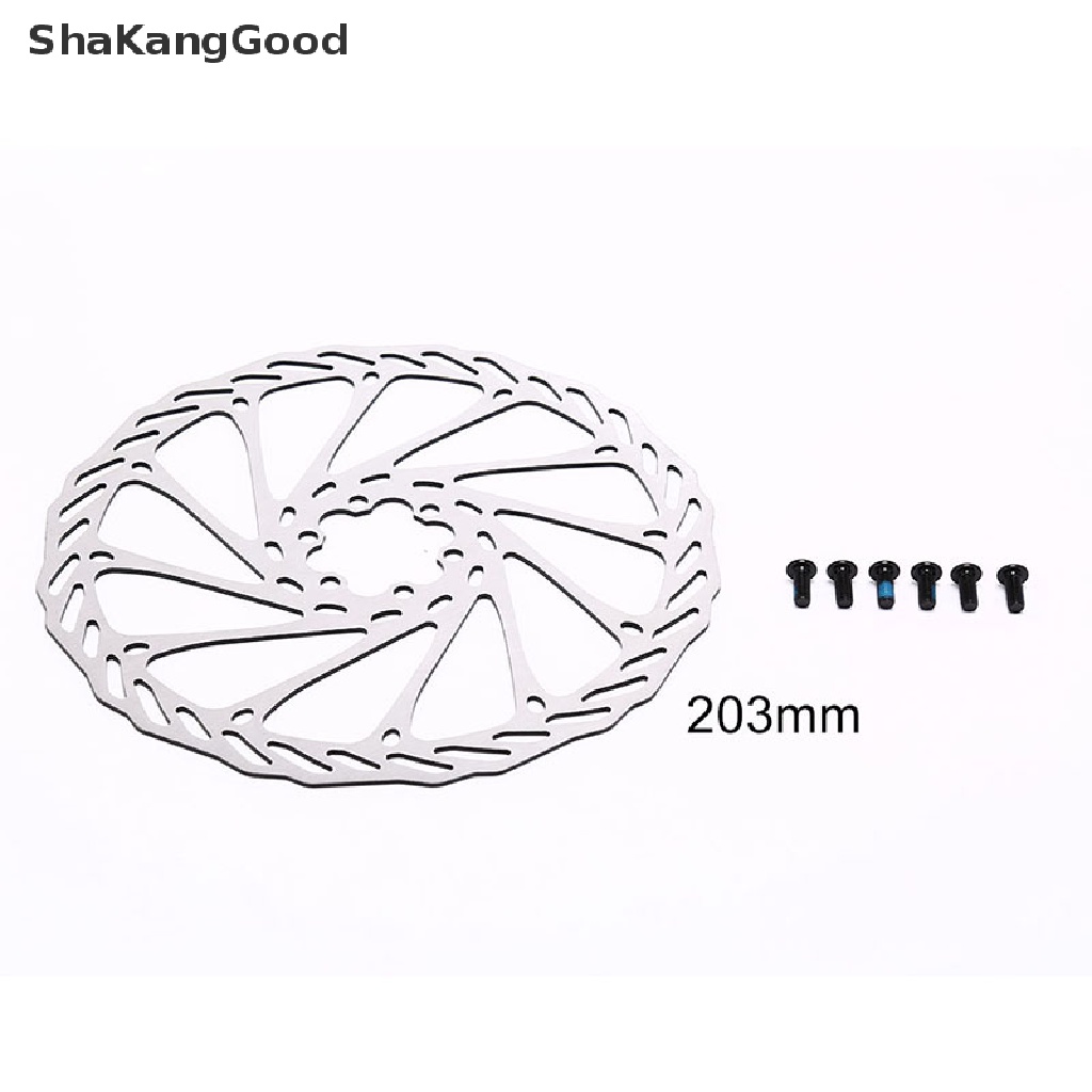 Disk rotor Bahan stainless steel Ukuran 203mm Untuk Sepeda Gunung
